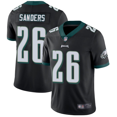 Men Philadelphia Eagles #26 Miles Sanders Black Alternate Vapor Untouchable NFL Jersey Limited Player Football